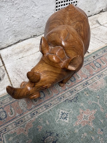 Large hand carved wooden - large,