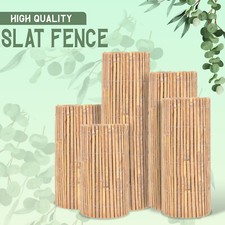 Garden Fencing Natural Screening Fence Panel Bamboo Quality Slat Roll Outdoor 4M