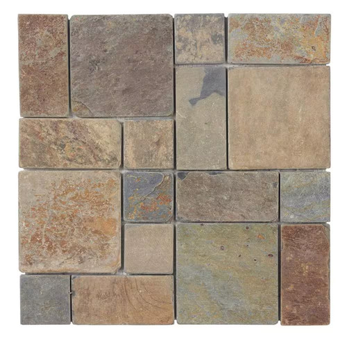Rust block medley - rust, multi-color