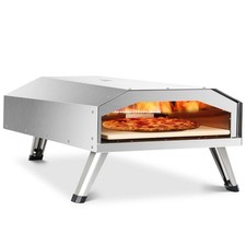 BIG HORN Gas Pizza Oven,12" Portable Stainless Steel Propane Pizza Oven