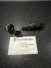 12 VOLT CONTINENTAL HELLA STYLE DIN POWER CHARGER SOCKET AND MALE PLUG MOTORAMA 
