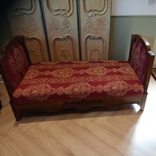 superb french antique red/gold  Sofa Chaise Longue Day Bed Lounge