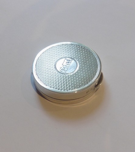 Antique silver compact mirror - antique,
