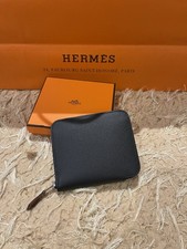 Hermes Silk In Wallet In Black