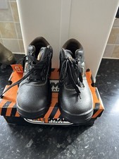 Black UK Size 4 HyMac Safety Boots BNIB Oil Resistant, Anti-slip, Shock Ab Heels