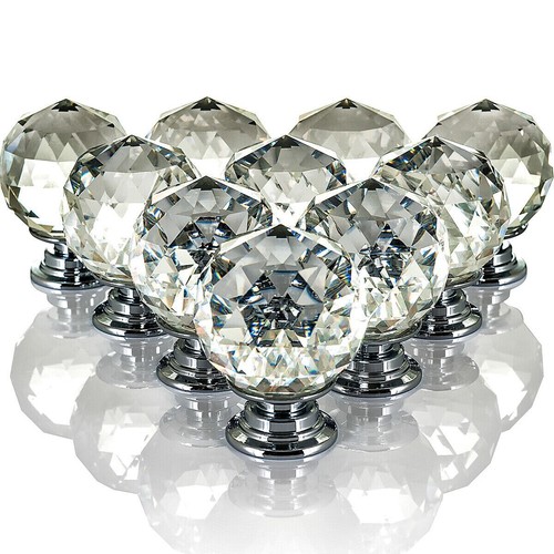 Crystal glass door - glass, knobs