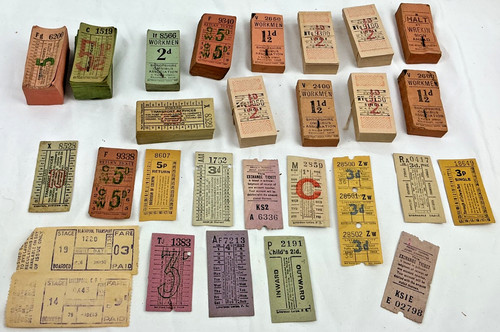 Vintage bus tickets job lot - bus,