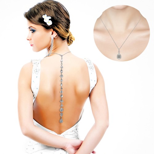Bridal backdrop necklace body - bridal,