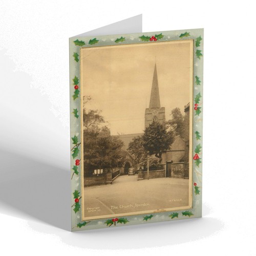 Xmas notelet vintage - notelet,