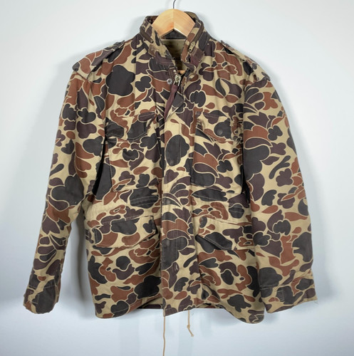 Vtg camo zip jacket - zip, up