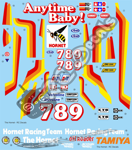 Vintage the hornet decals - the,