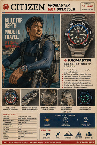Citizen promaster eco drive - citizen,