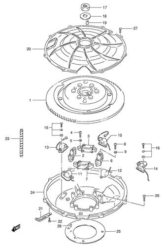 Suzuki genuine screw dt65 - suzuki,