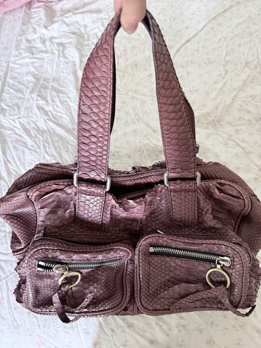 Chloé betty python leather - chloé,