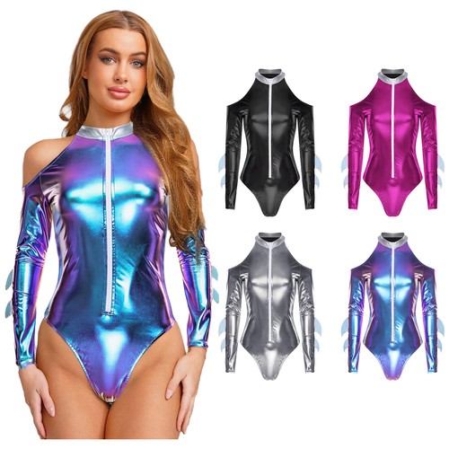Women shark costume shiny - costume,