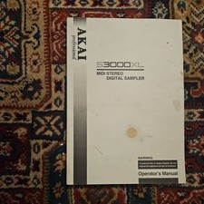 Akai Professional S3000XL - Original Owners Manual