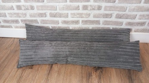 Pair grey jumbo cord fabric - jumbo,