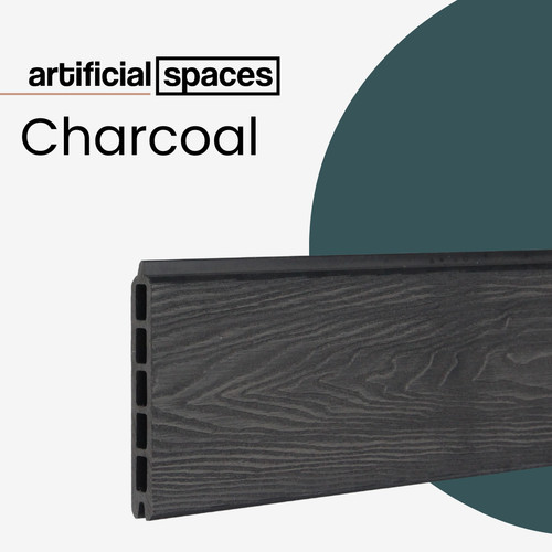 Charcoal composite fencing - charcoal,