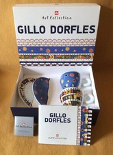 Illy Art Collection Gillo Dorfles  2 signed & numbered espresso cups gift set 