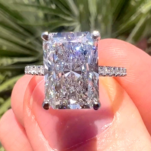 67ctw radiant cut moissanite - 3.67ctw,