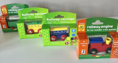 Tesco wooden railway train - tesco,