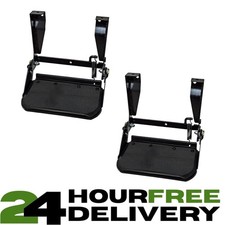 NEW FOLDING SIDE STEPS X2 & FITTING KITS FITS DEFENDER 90 110 130  STC7631