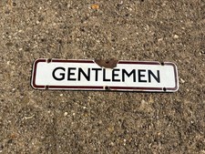 London Underground enamel door plate sign GENTLEMEN