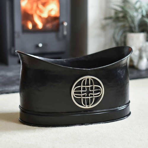 Black fireplace celtic - fireplace, design