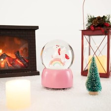 Unicorn Snow Globe Musical