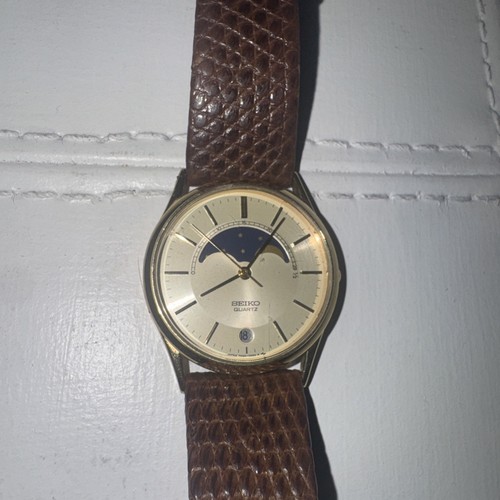 Vintage seiko moon phase mens - vintage,