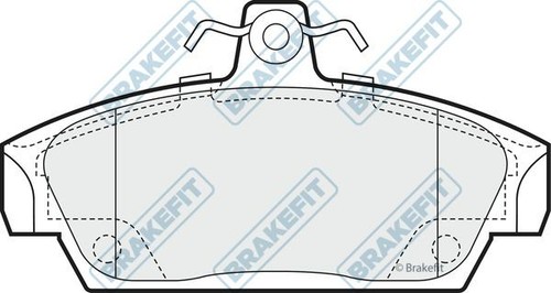 Apec blue front brake pad - blue, set
