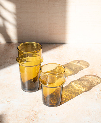 Recycled beldi glass set - recycled,