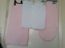 Dolls bedding White/Pink Mattresses for dolls prams, cots various sizes,pillows