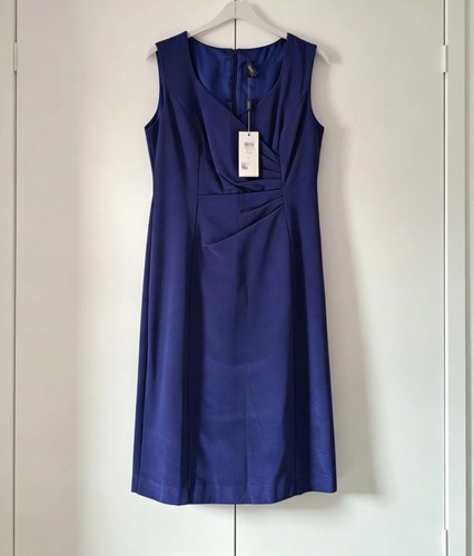 Alexon blue satin - satin, lined