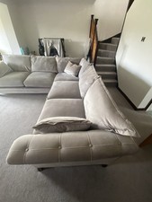Barker & Stonehouse Corner Suite In Velvet Grey Seater