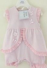 Emile Et Rose Beautiful Frilled Pink Romper 3 Months / 62 Cms “kimbara “ 