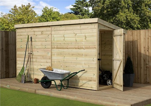 Empire 2000 pent garden - garden, shed