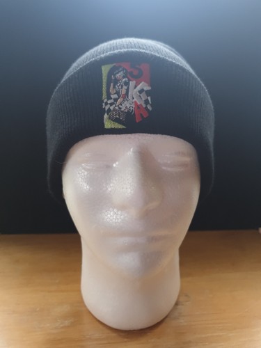 Ska girl black wool beanie - black, hat