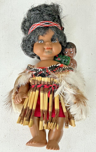 Maori new zealand doll with - maori,