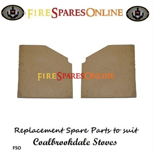 One pair side fire bricks - one,