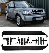 SIDE STEPS RUNNING BOARDS BLACK FOR LAND ROVER DISCOVERY 3 & 4 L319 OEM FIT