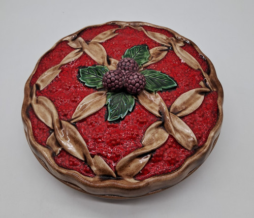 Vintage fruit pie dish - fruit,