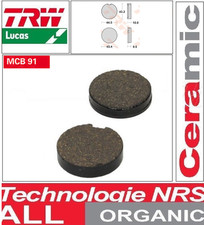 Set of 2 front brake pads TRW MCB91 organic Kawasaki Z200 77-82 / KH125 77-80