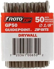 RotoZip GP50 1/8-Inch Drywall Guidepoint Cutting Bits (50-Pack), Cutting... 
