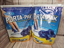2x Walex Porta-Pak RV Marine Black Holding Tank Deodorizer Drop-Ins, Camper Boat
