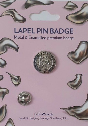 Saint christopher lapel pin - saint,