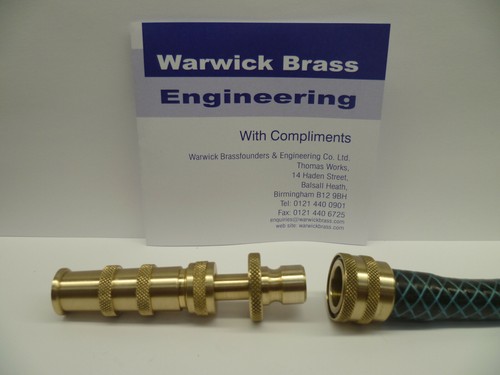 Brass garden hose nozzle - garden,