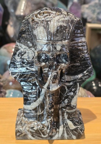 Shell jasper pharaoh skull - pharaoh,