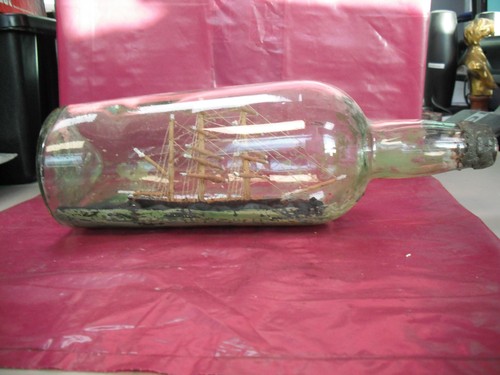 Victorian ship bottle - victorian, in