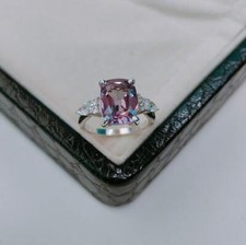Alexandrite Ring, 925 Sterling Silver , Cushion  Ring  Color Change Stone Ring